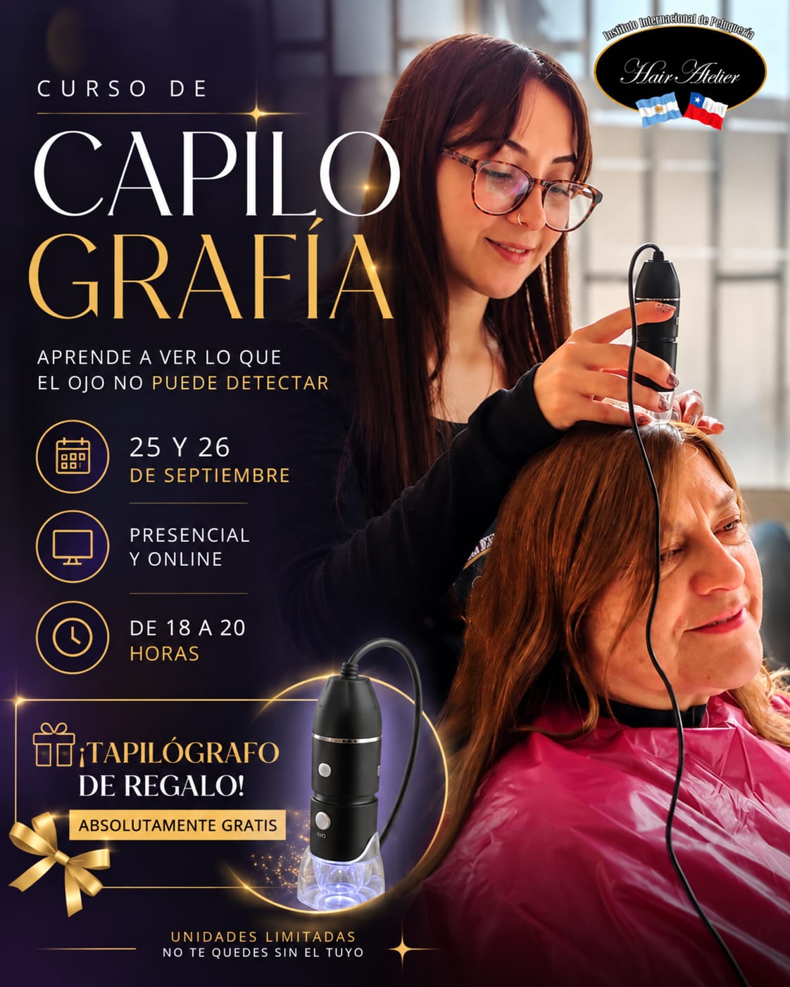 Curso de Capilografía Santiago - Análisis Capilar con Capilógrafo Presencial y Online